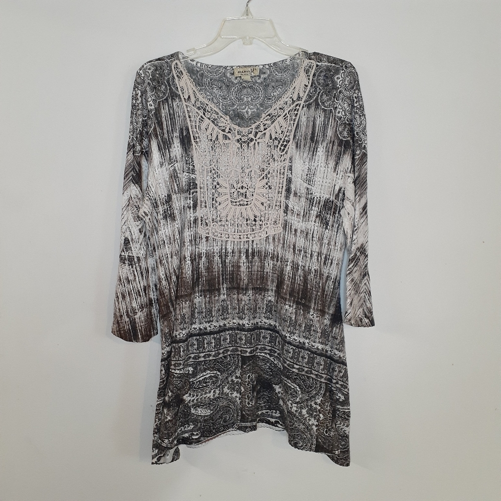Emerald textured knit tunic